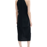 CO High Cowl Neck Top - Vermillion