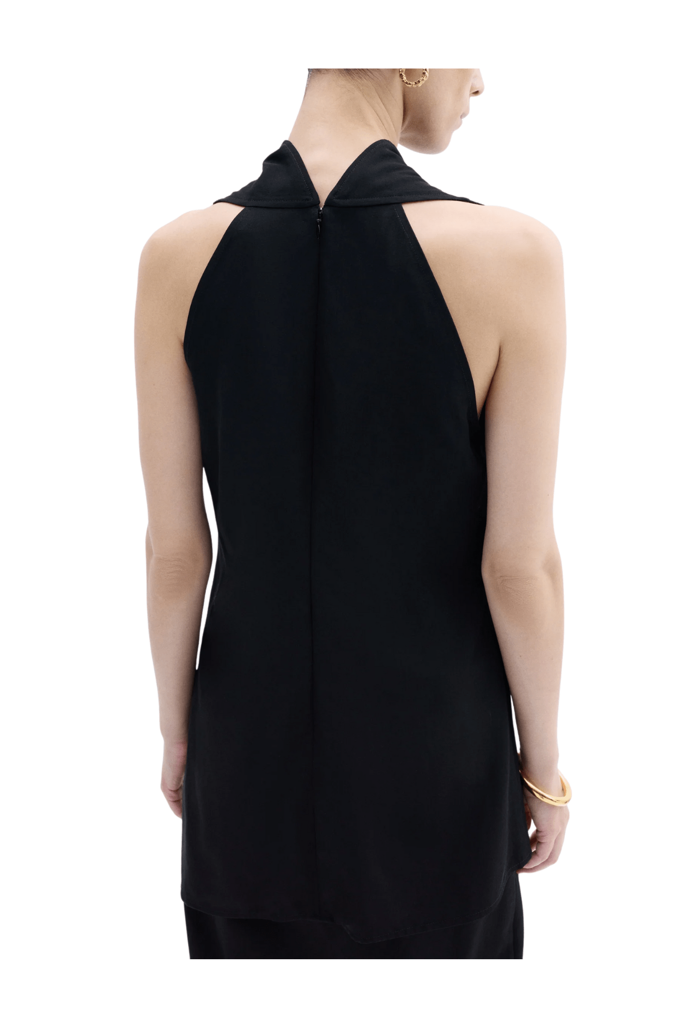 CO High Cowl Neck Top - Vermillion