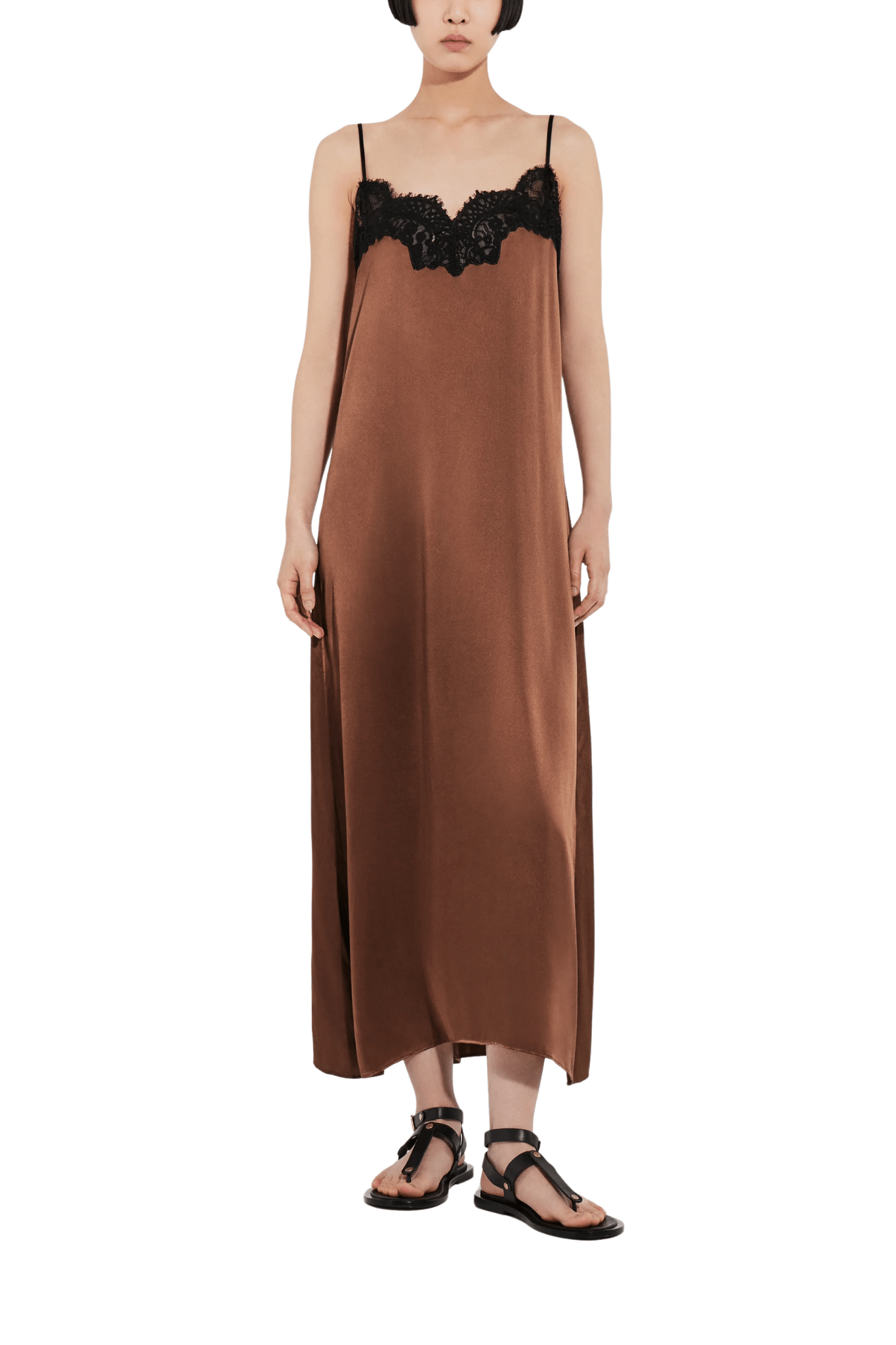 CO Lace Cami Dress - Vermillion