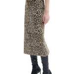 CO Leather Slip Skirt - Vermillion