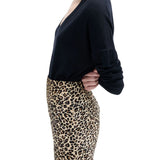 CO Leather Slip Skirt - Vermillion