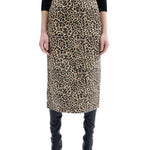 CO Leather Slip Skirt - Vermillion