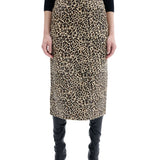 CO Leather Slip Skirt - Vermillion