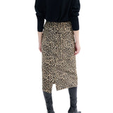 CO Leather Slip Skirt - Vermillion