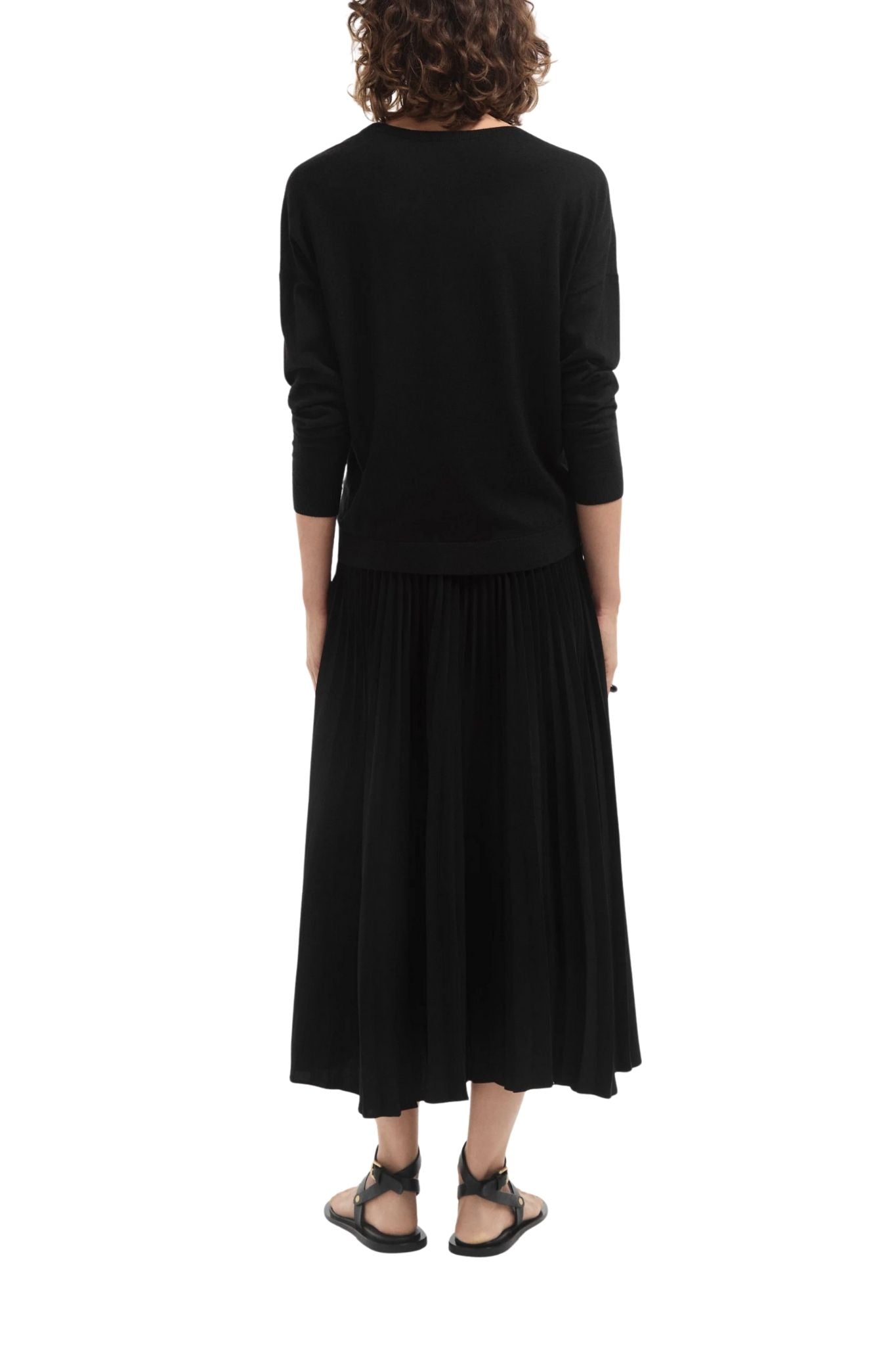 CO Pleated Elastic WB Skirt - Vermillion