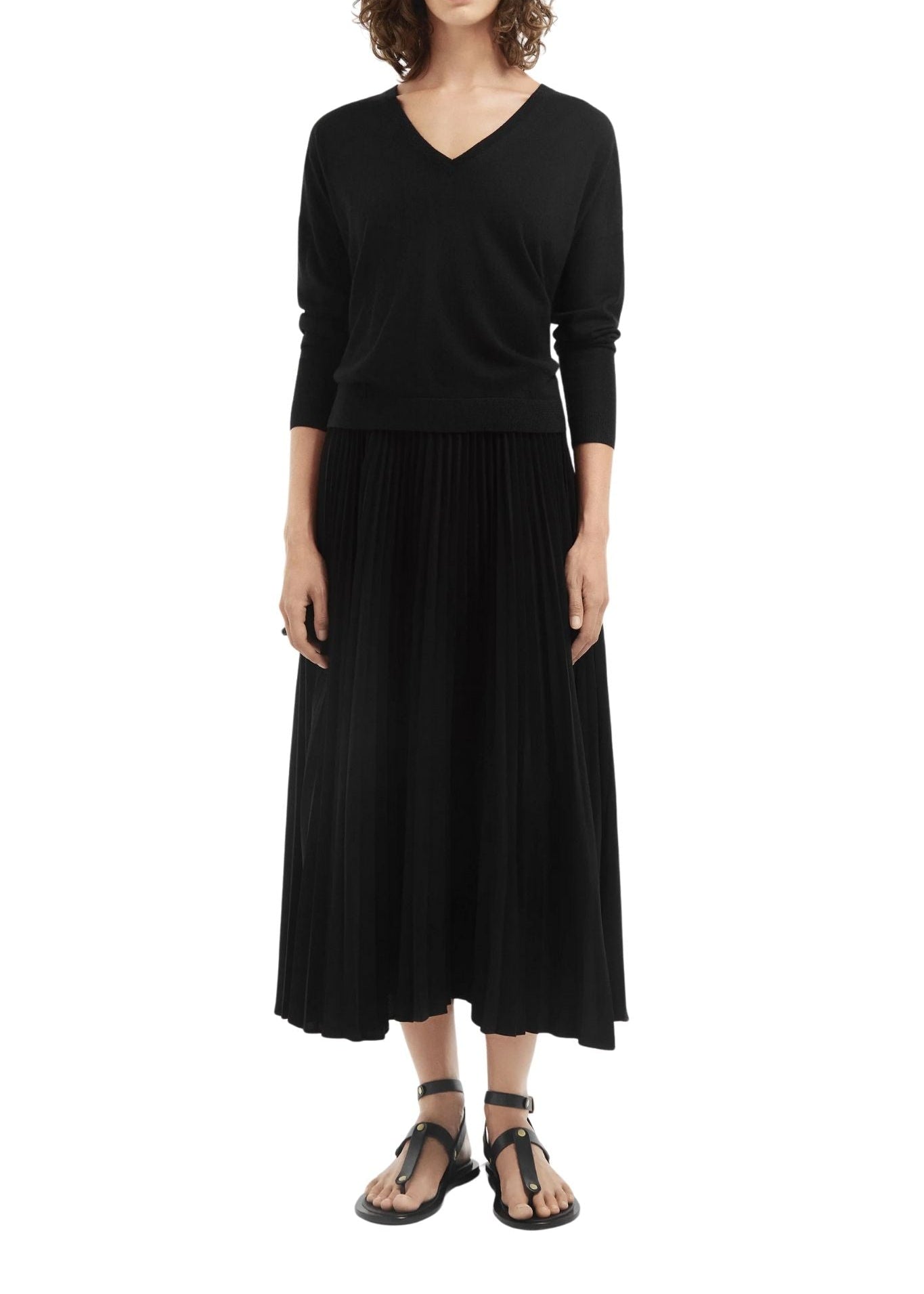 CO Pleated Elastic WB Skirt - Vermillion