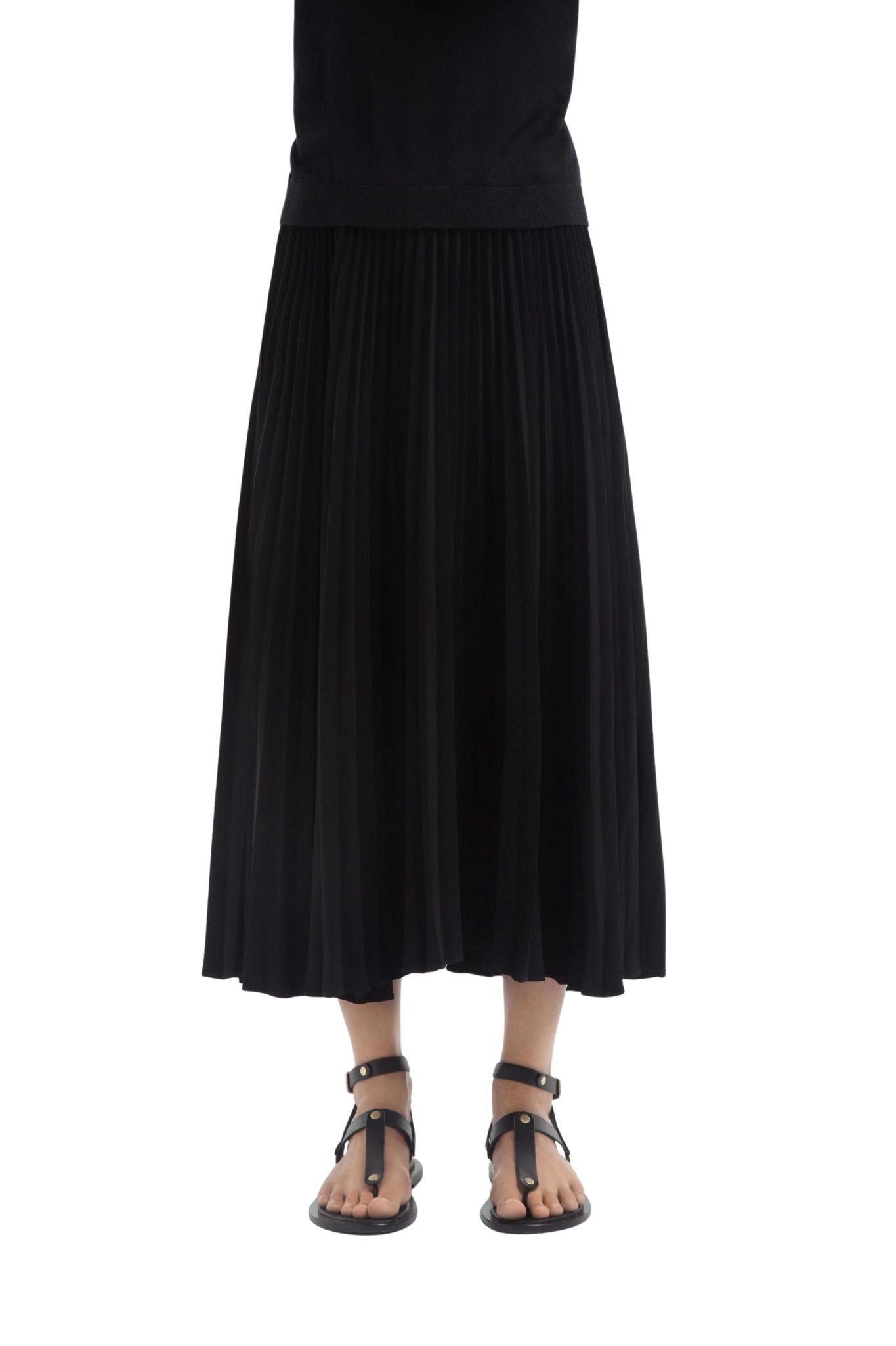 CO Pleated Elastic WB Skirt - Vermillion