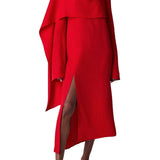 CO Scarf Dress - Vermillion