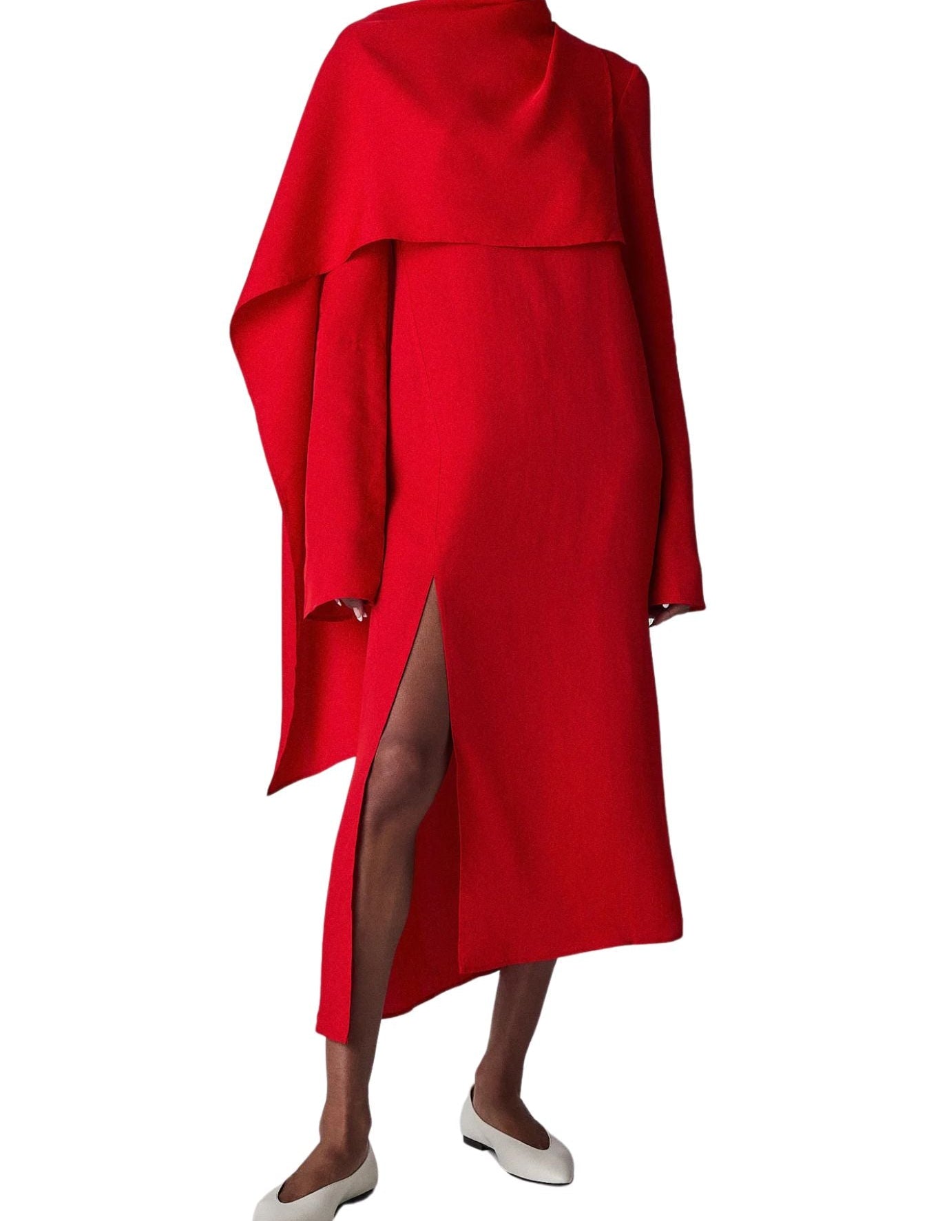 CO Scarf Dress - Vermillion