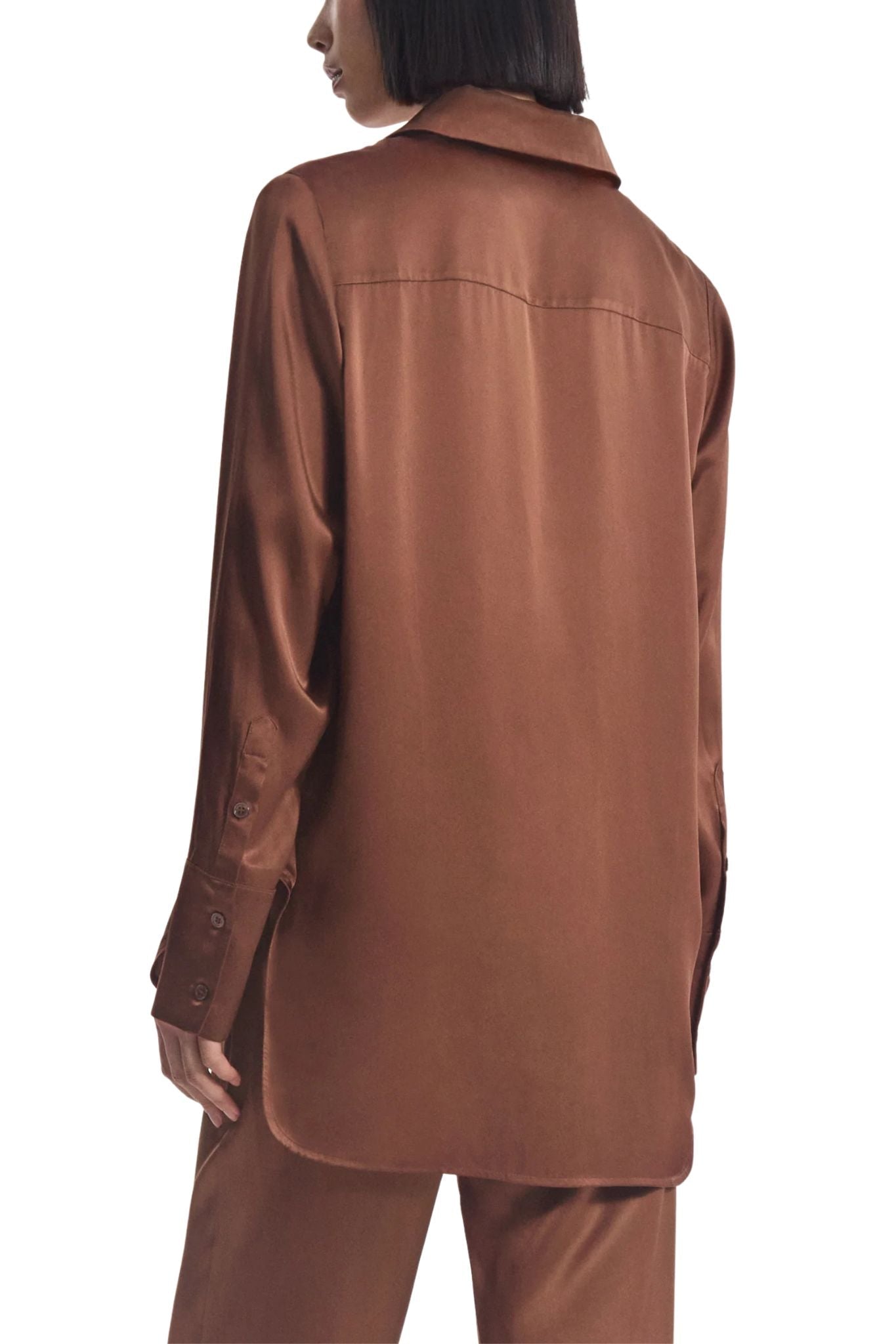 CO Silk Shirt - Vermillion