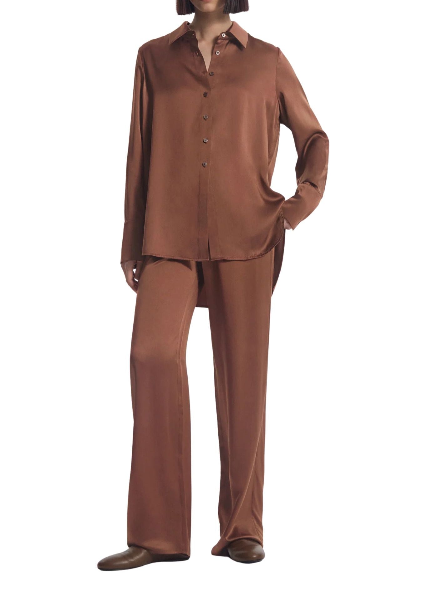 CO Silk Shirt - Vermillion