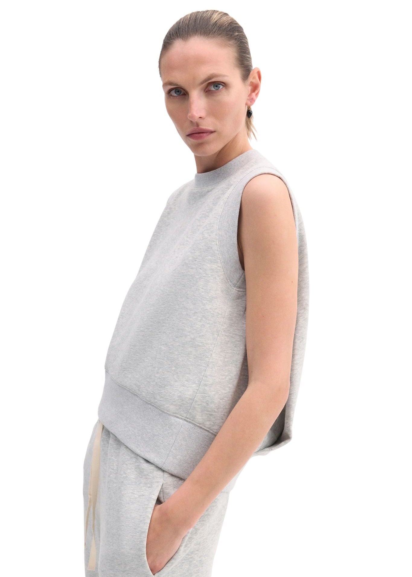 CO Sleeveless Sweatshirt - Vermillion