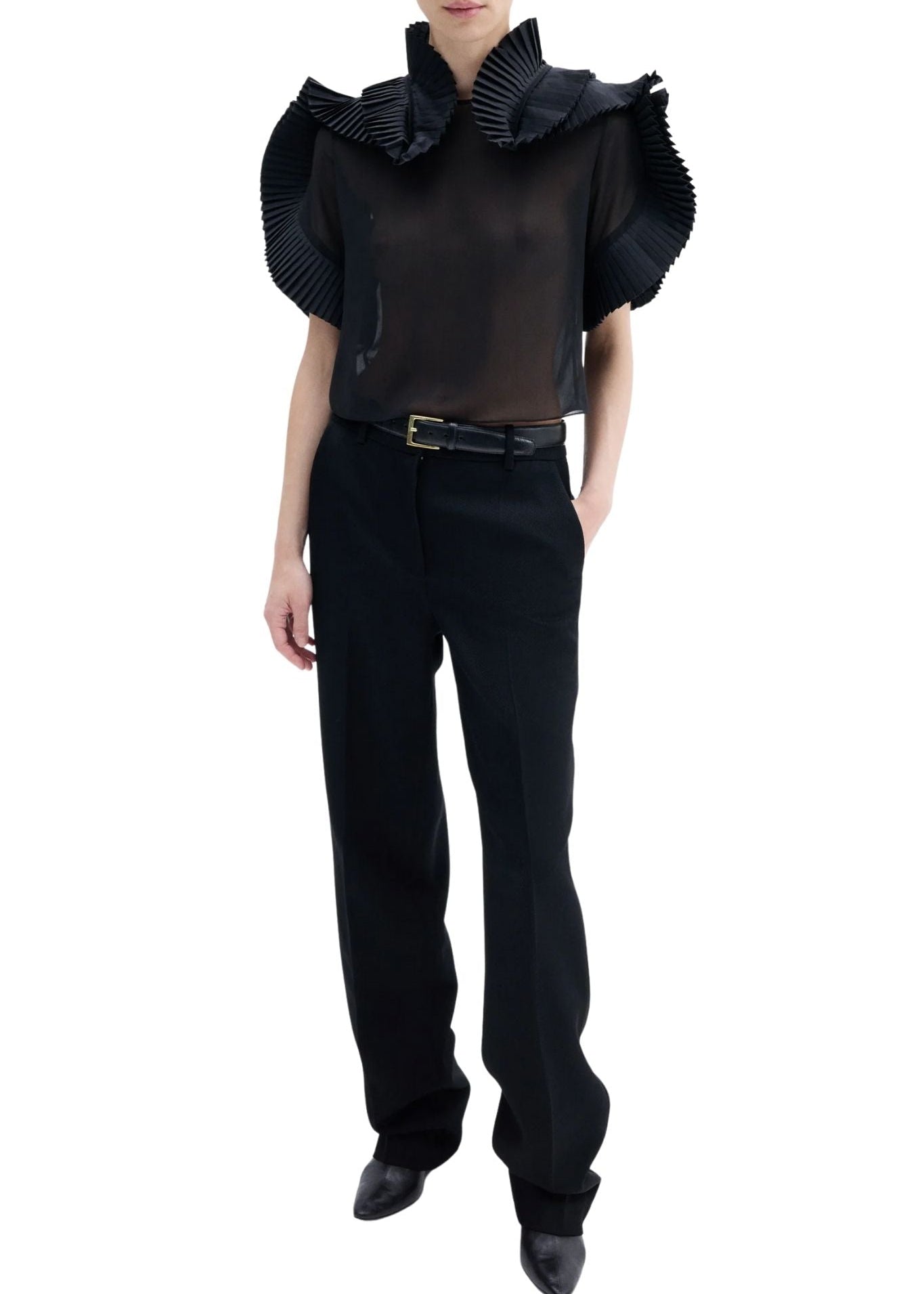 CO Soft Plisse Top - Vermillion