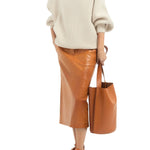 CO Tailored Pencil Skirt - Vermillion