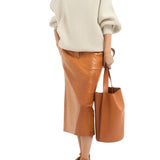 CO Tailored Pencil Skirt - Vermillion