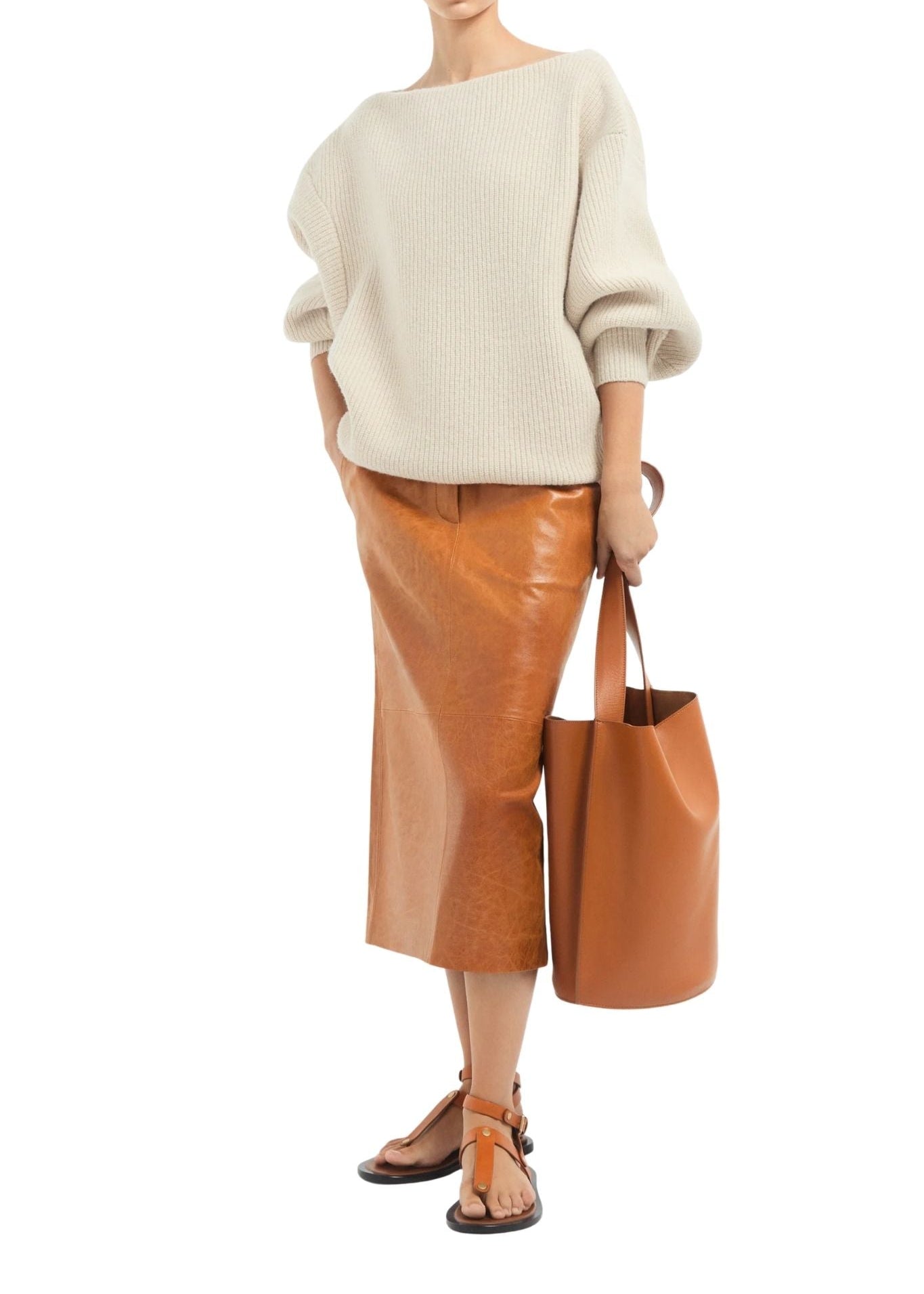 CO Tailored Pencil Skirt - Vermillion