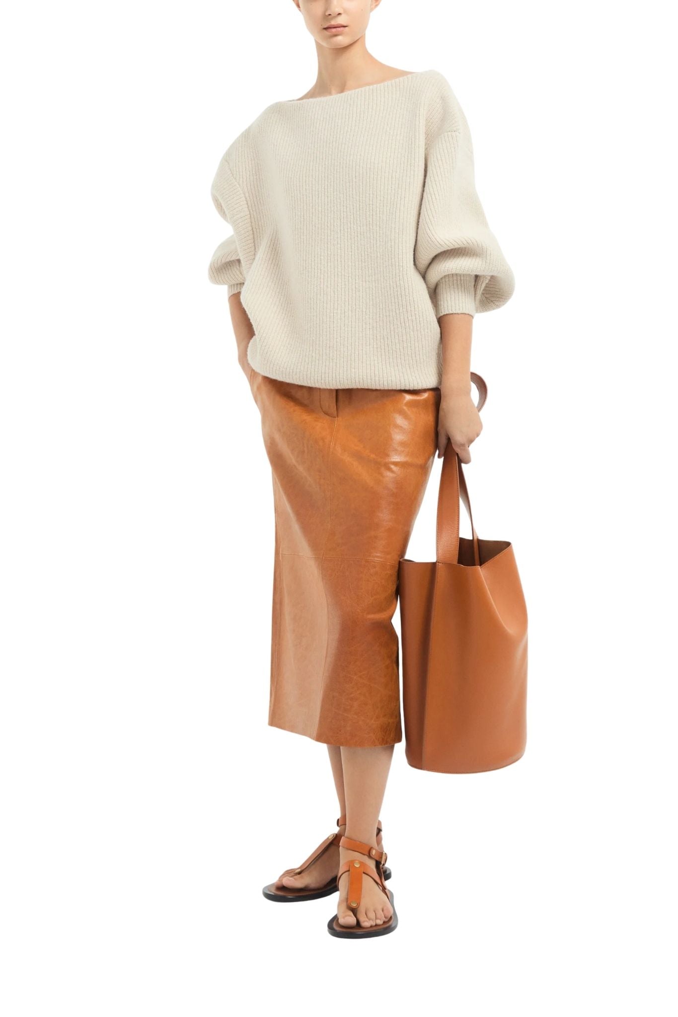 CO Tailored Pencil Skirt - Vermillion