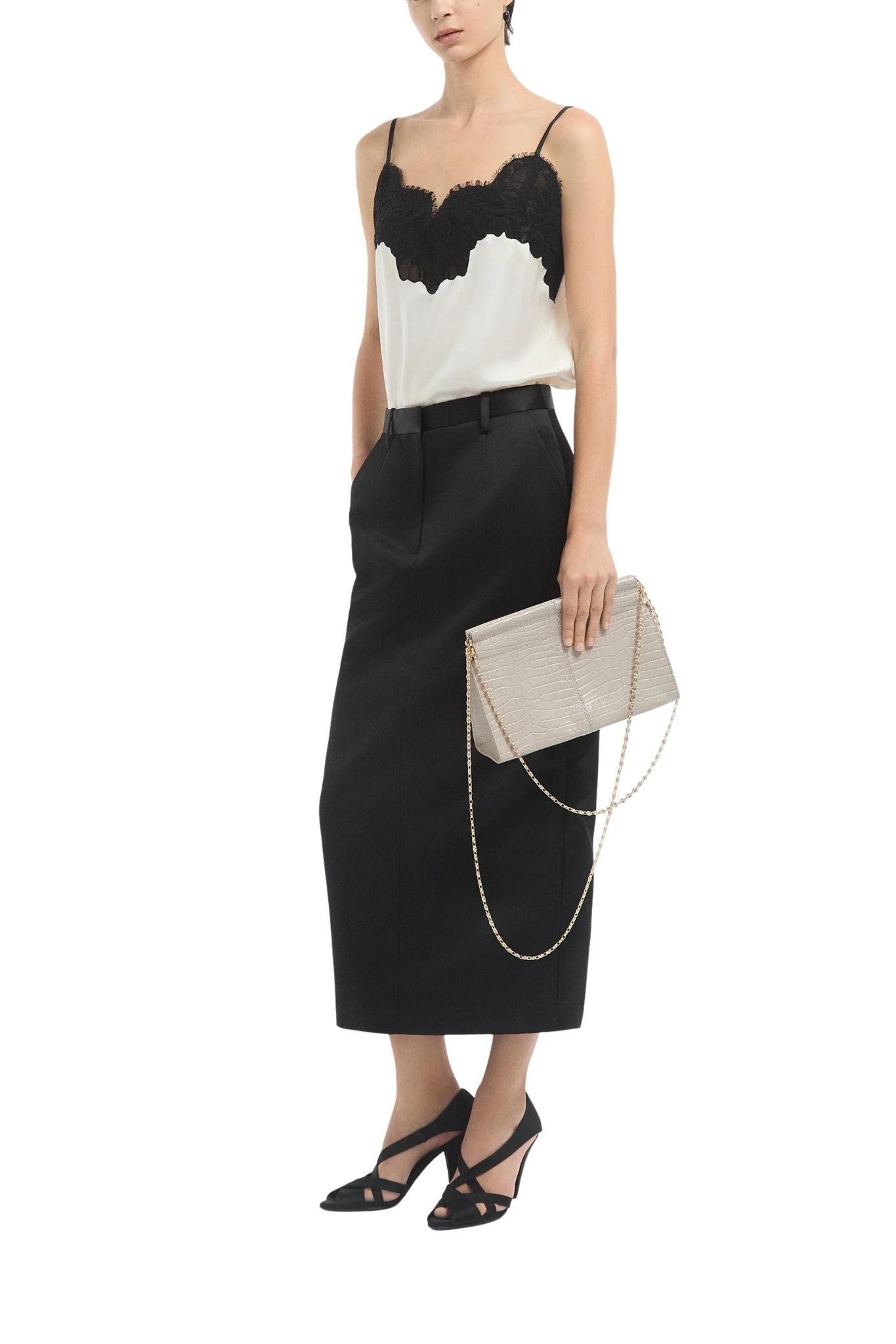 CO Tailored Pencil Skirt - Vermillion