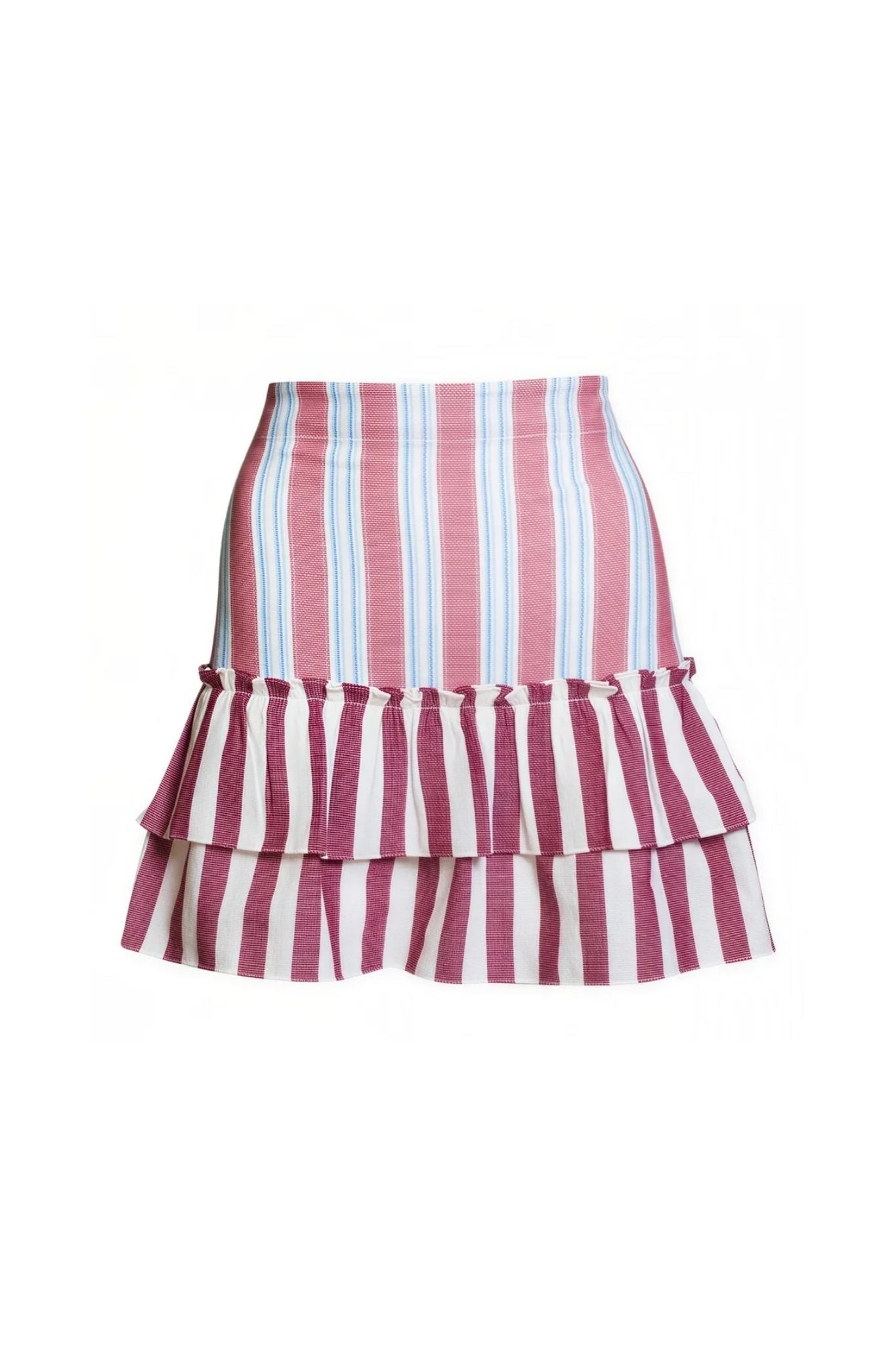 Coniglio Cinch Back Mini Skirt - Vermillion