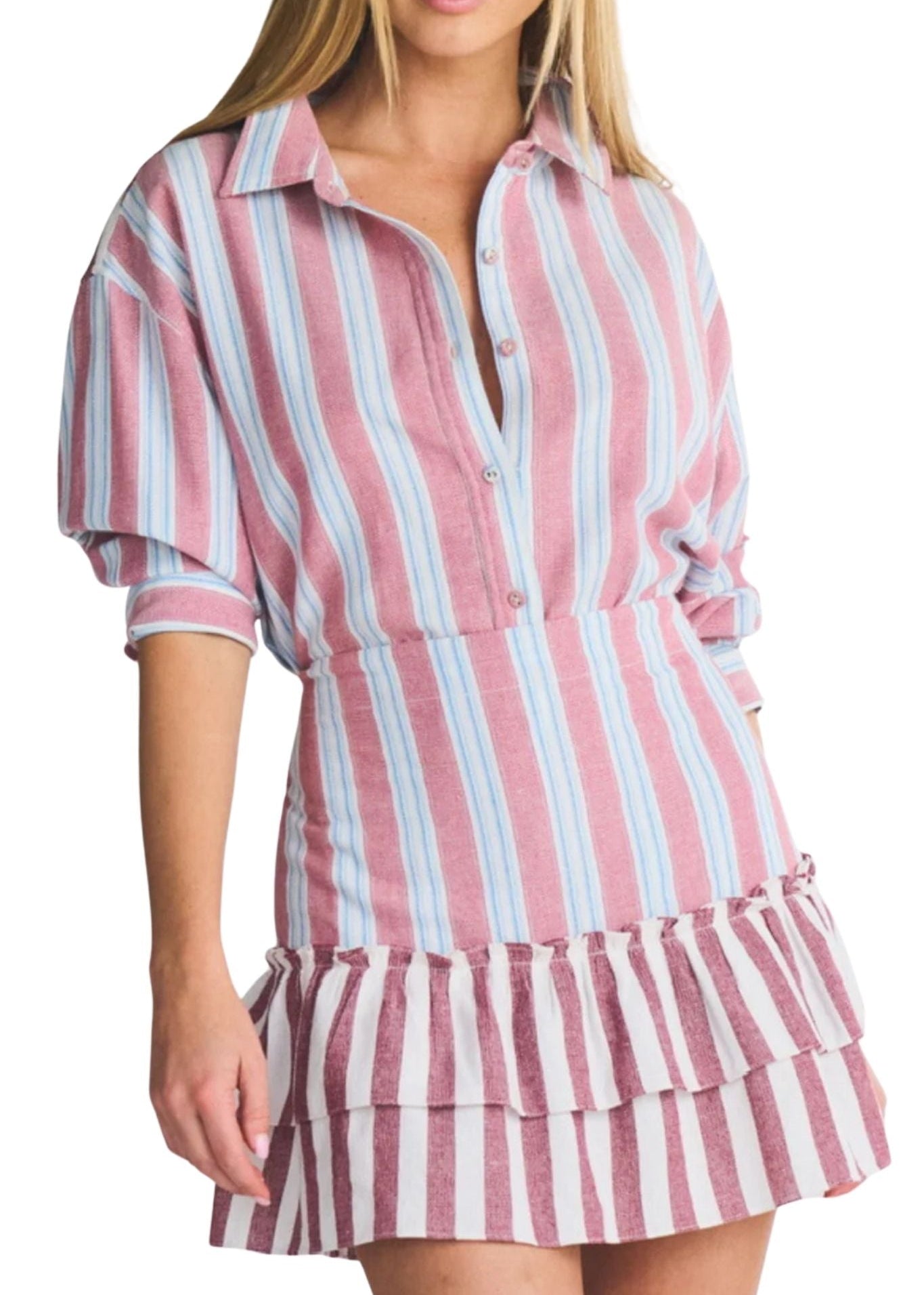 Coniglio Classic Button Down - Vermillion