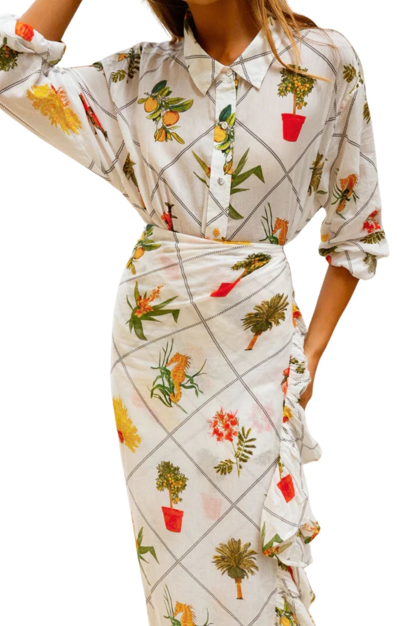 Coniglio Classic Button Down - Vermillion