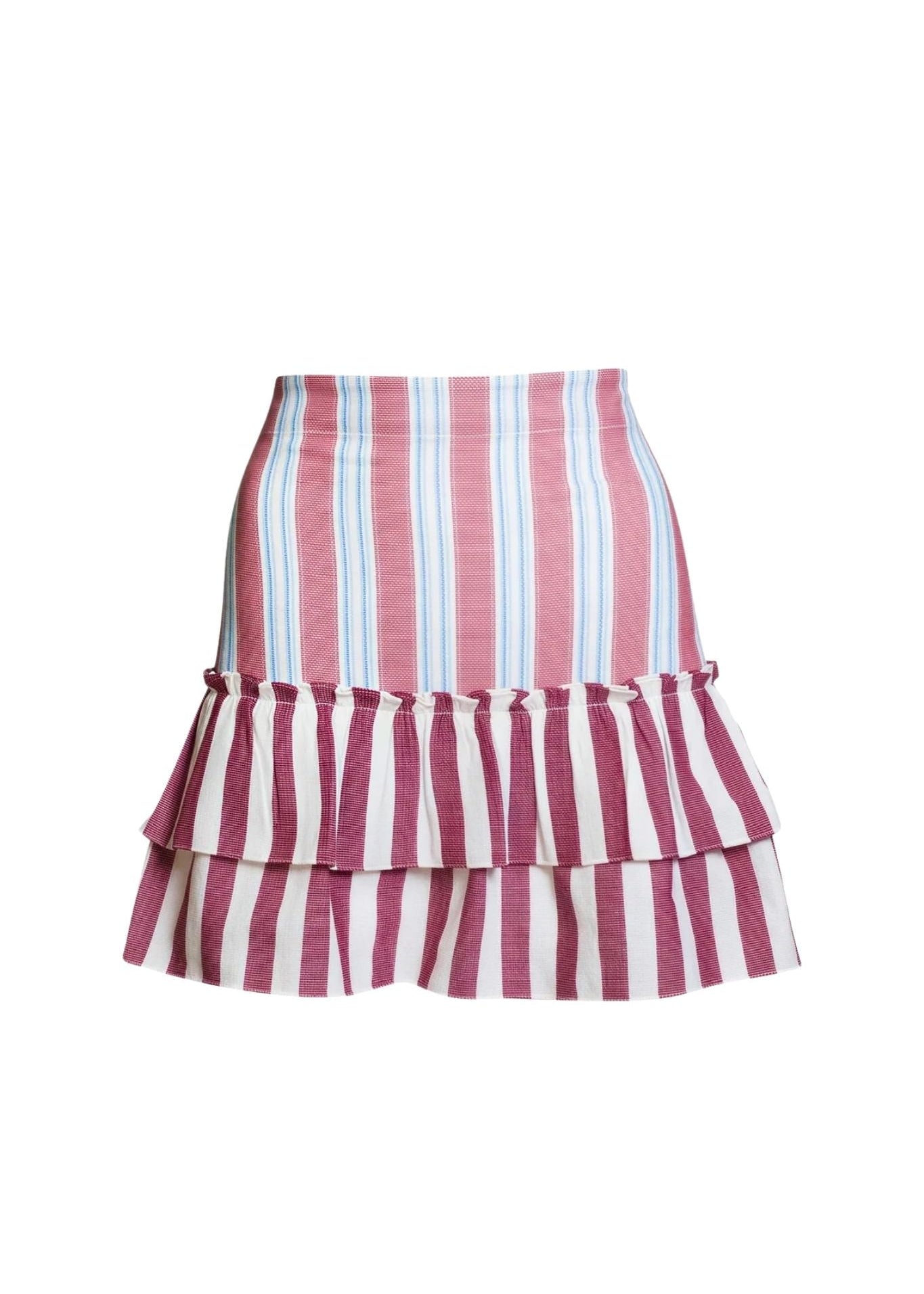 Coniglio Gogo Cinch Back Mini Skirt - Vermillion