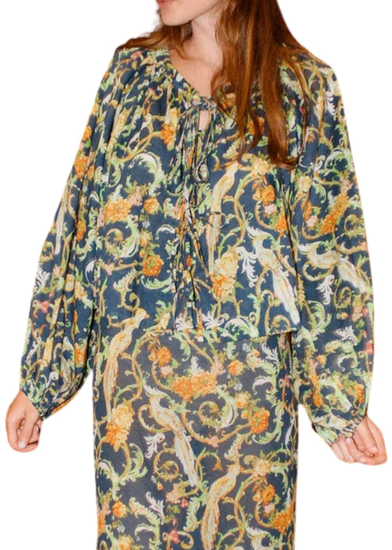 Coniglio Oleander Blouse - Vermillion