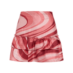 Coniglio Palm Beach Cinch Back Mini Skirt - Vermillion