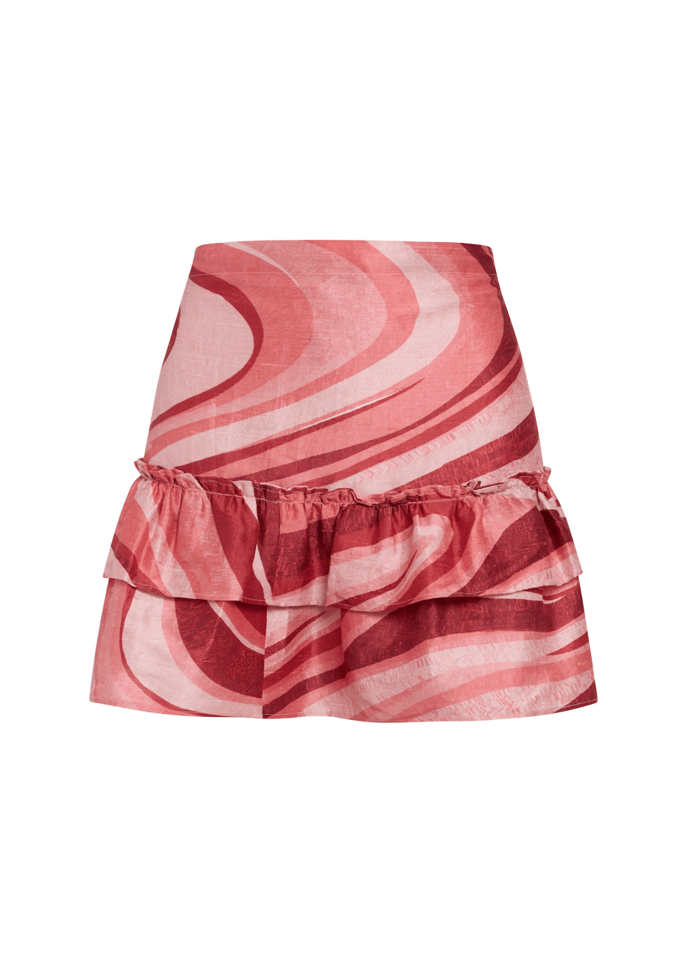 Coniglio Palm Beach Cinch Back Mini Skirt - Vermillion