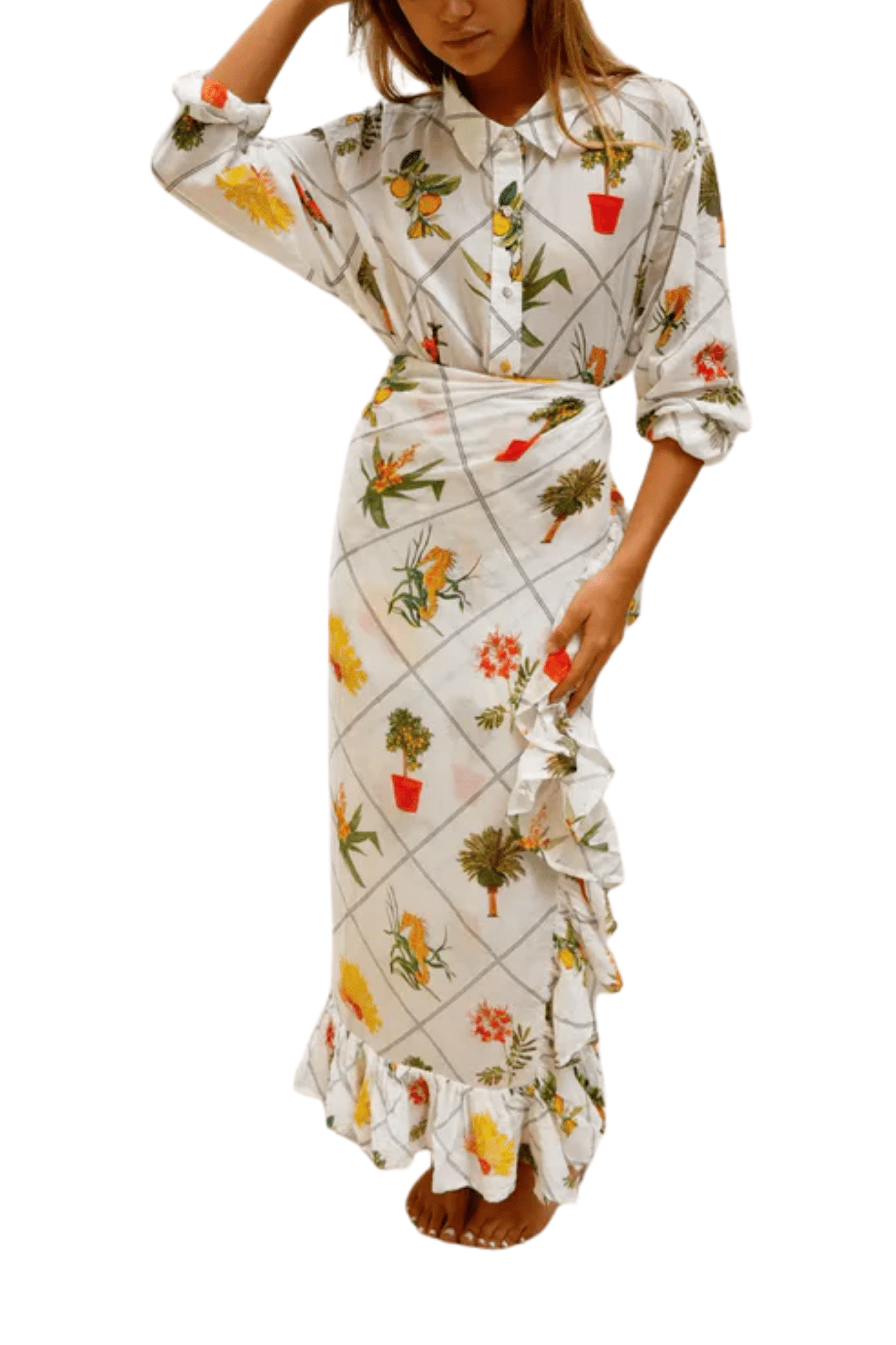Coniglio Palm Beach Classic Button Down - Vermillion