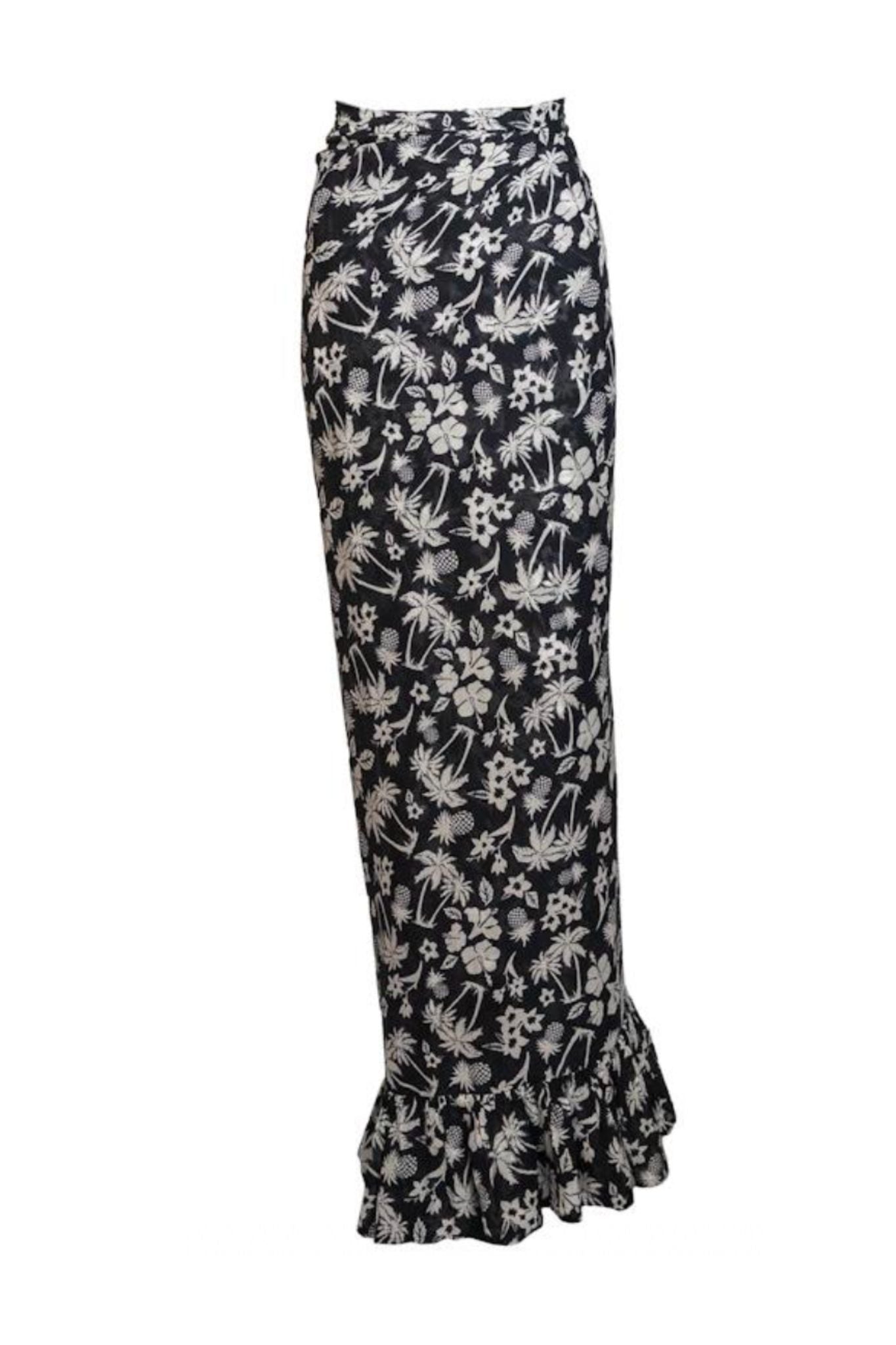Coniglio Ruffle Power Pareo Breezy Beach Domino - Vermillion
