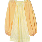 Coniglio Worth Mini Dress Daffodil Combo Stripe - Vermillion