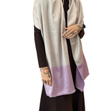 Bajra Satin Weave Ombre Stole with Ball Fringe