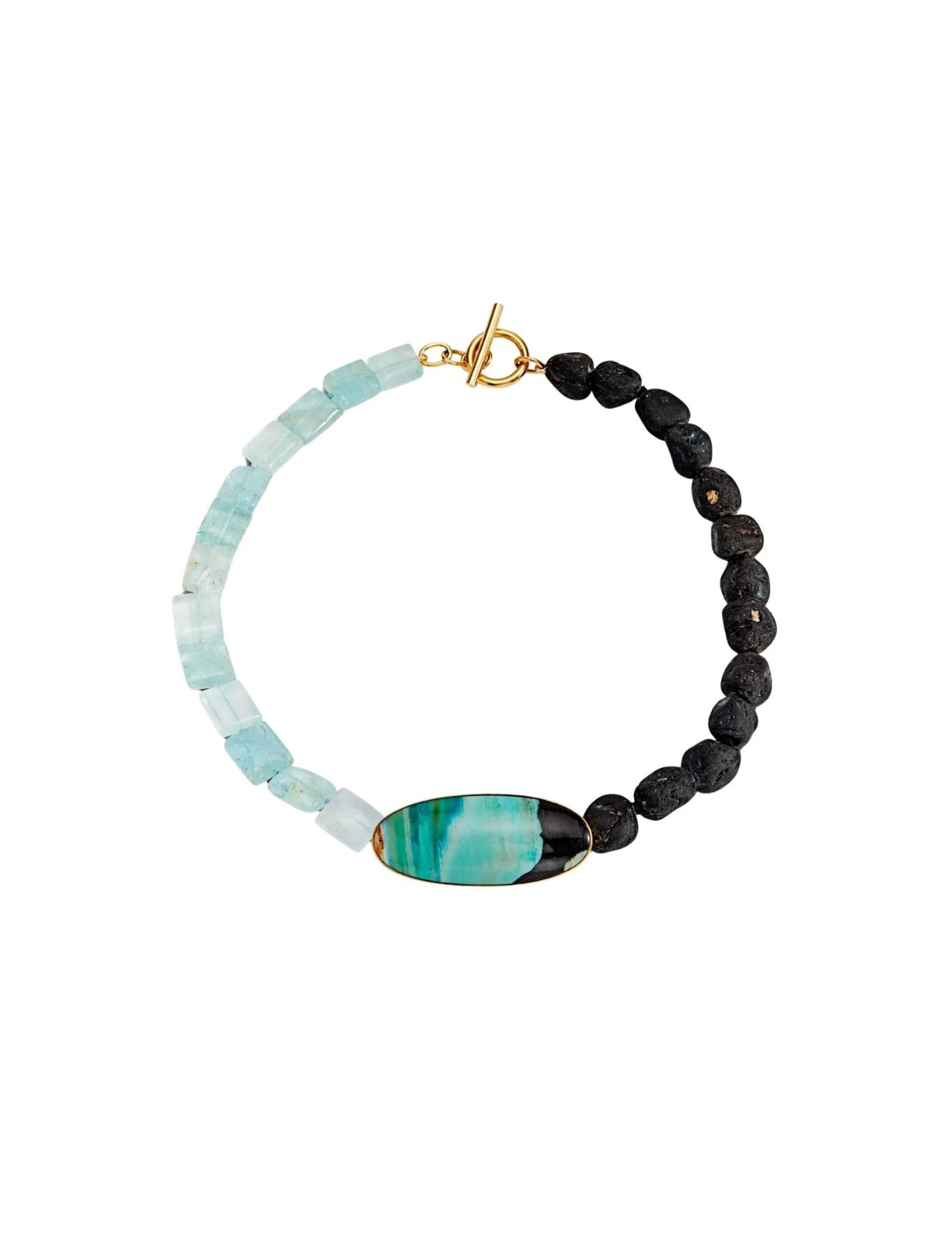 Daria de Koning Aqua/Black Necklace - Vermillion