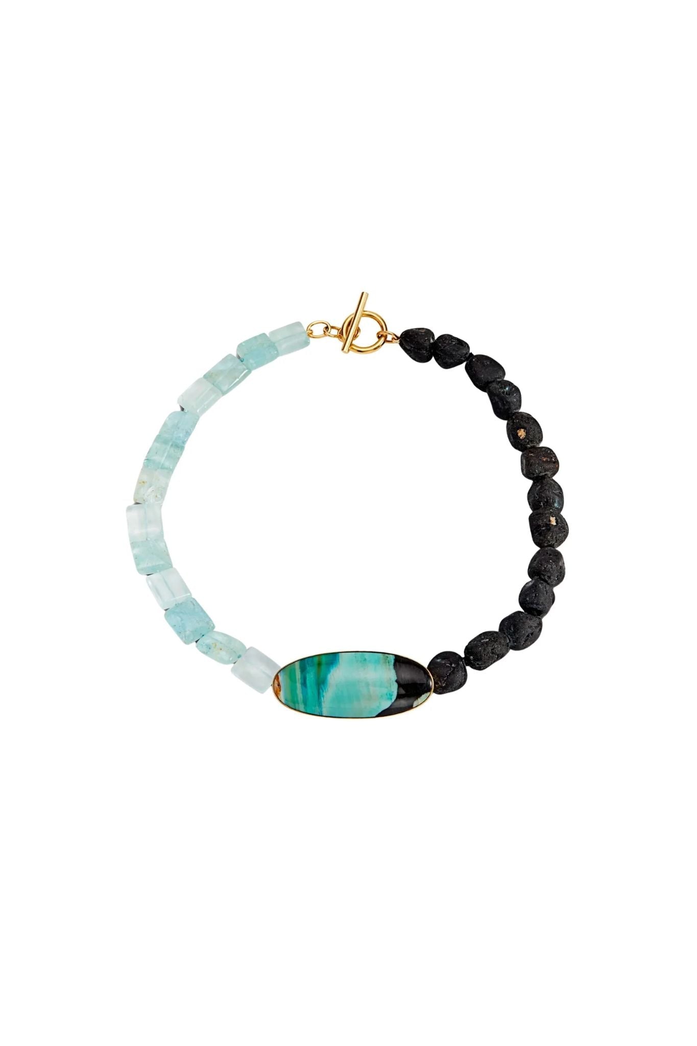 Daria de Koning Aqua/Black Necklace - Vermillion