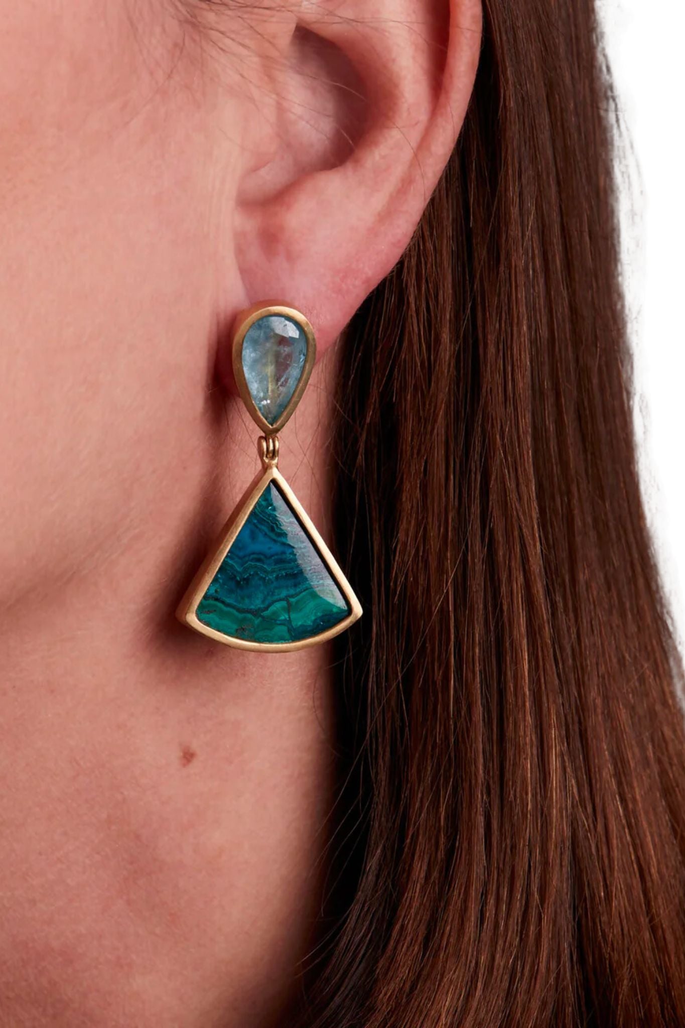 Daria de Koning Blue/Green Earrings - Vermillion