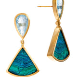 Daria de Koning Blue/Green Earrings - Vermillion