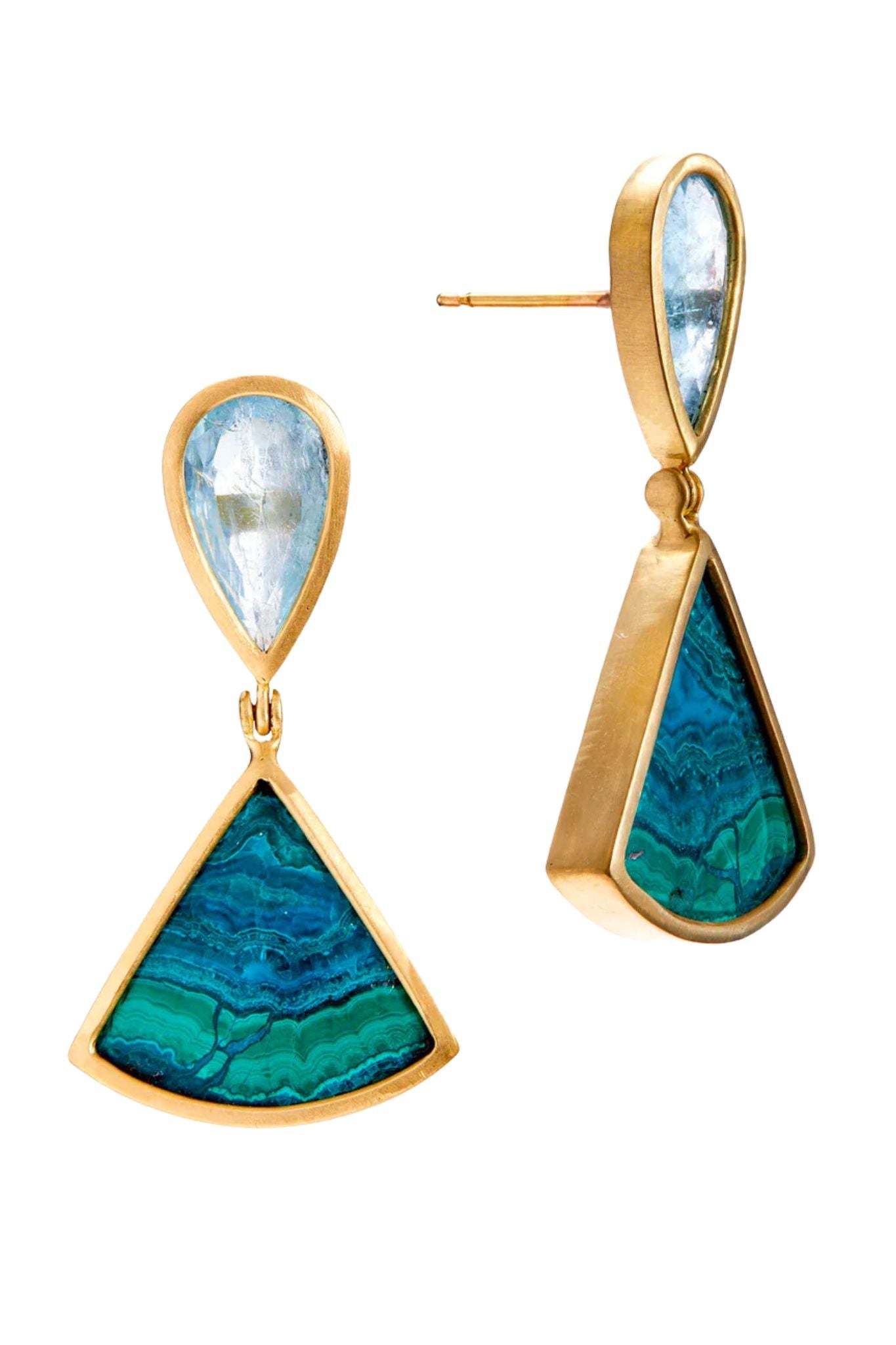 Daria de Koning Blue/Green Earrings - Vermillion