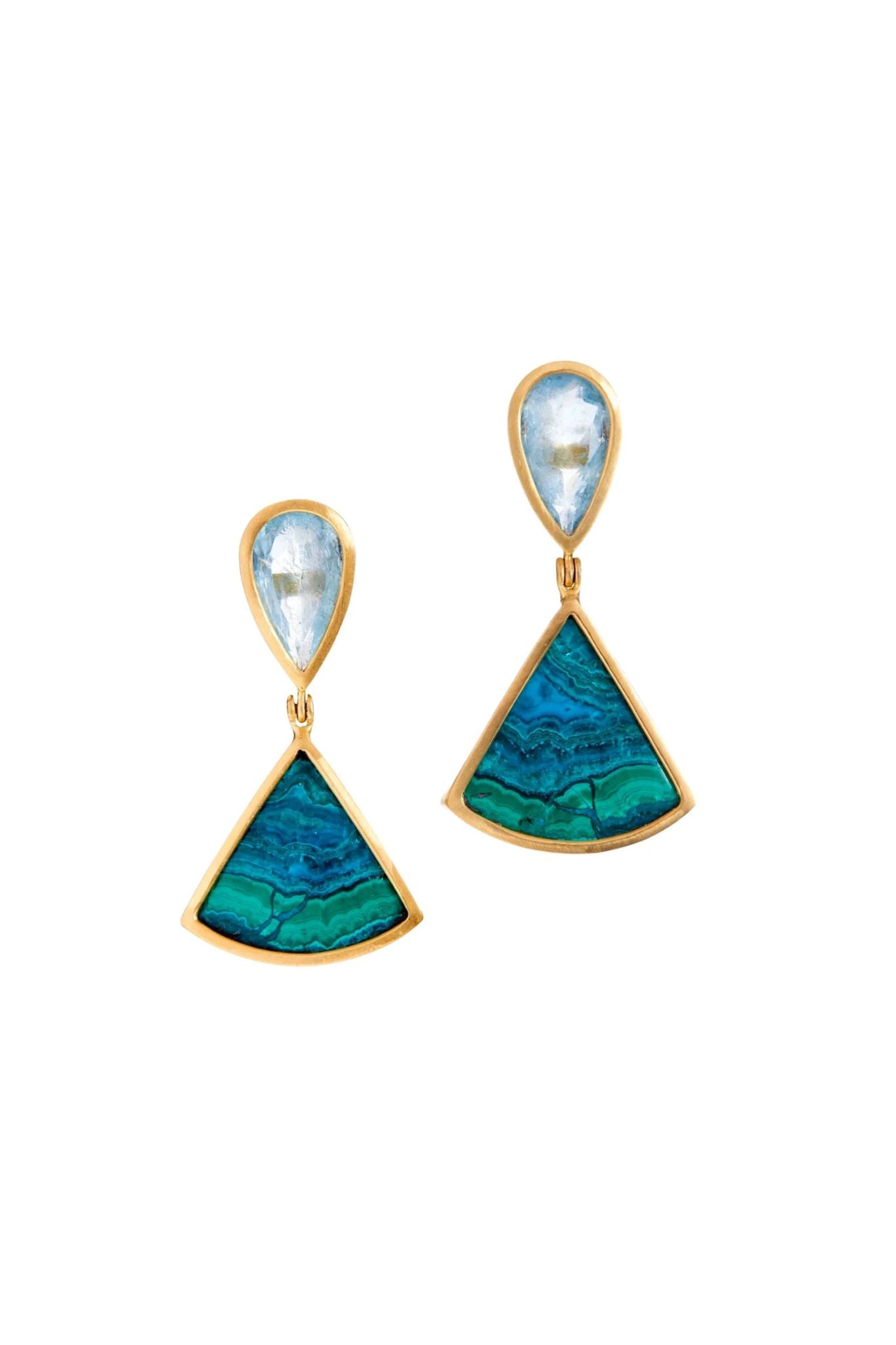 Daria de Koning Blue/Green Earrings - Vermillion