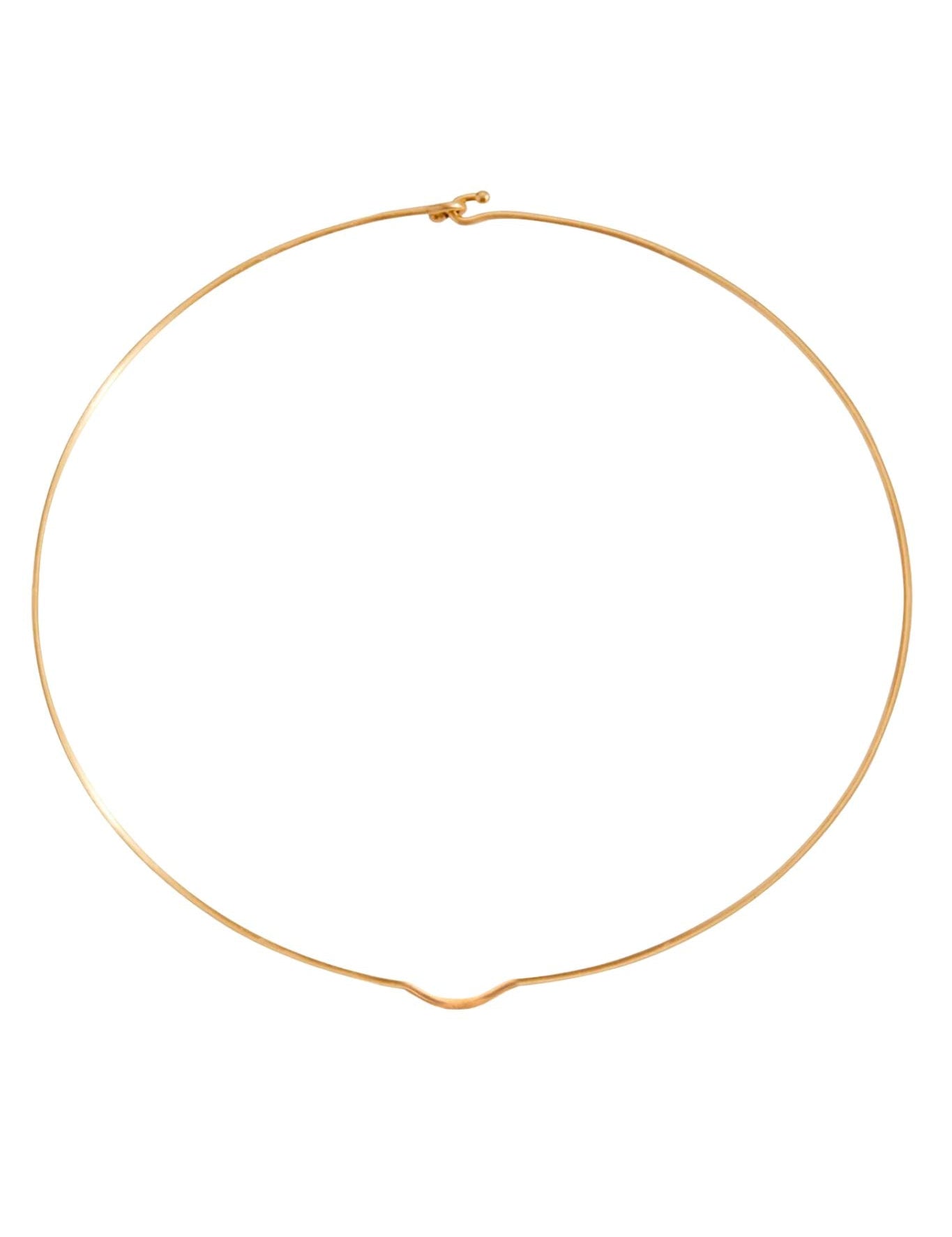 Daria de Koning Gold Torque Choker - Vermillion