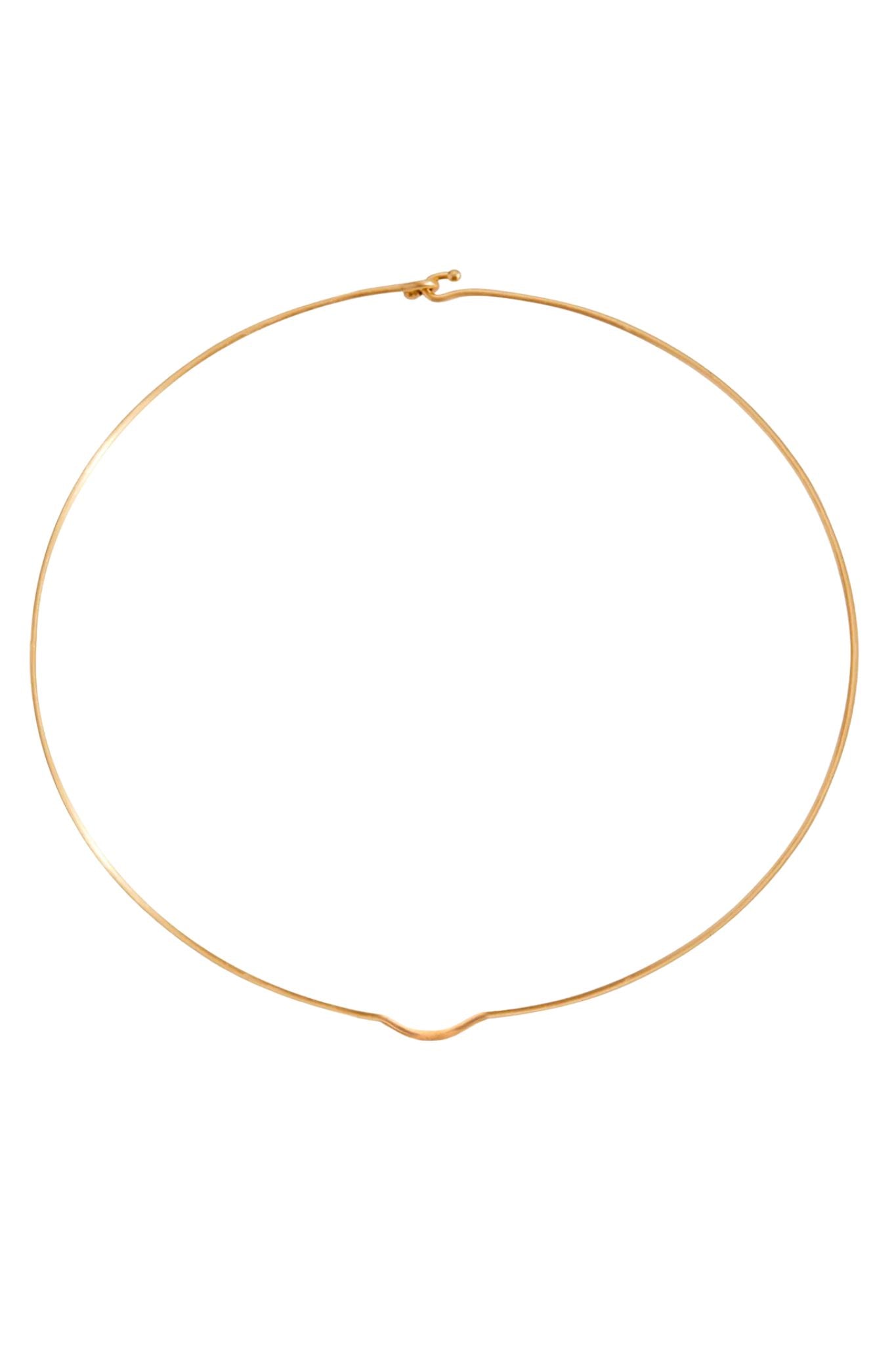 Daria de Koning Gold Torque Choker - Vermillion