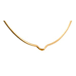 Daria de Koning Gold Torque Choker - Vermillion