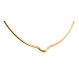 Daria de Koning Gold Torque Choker - Vermillion