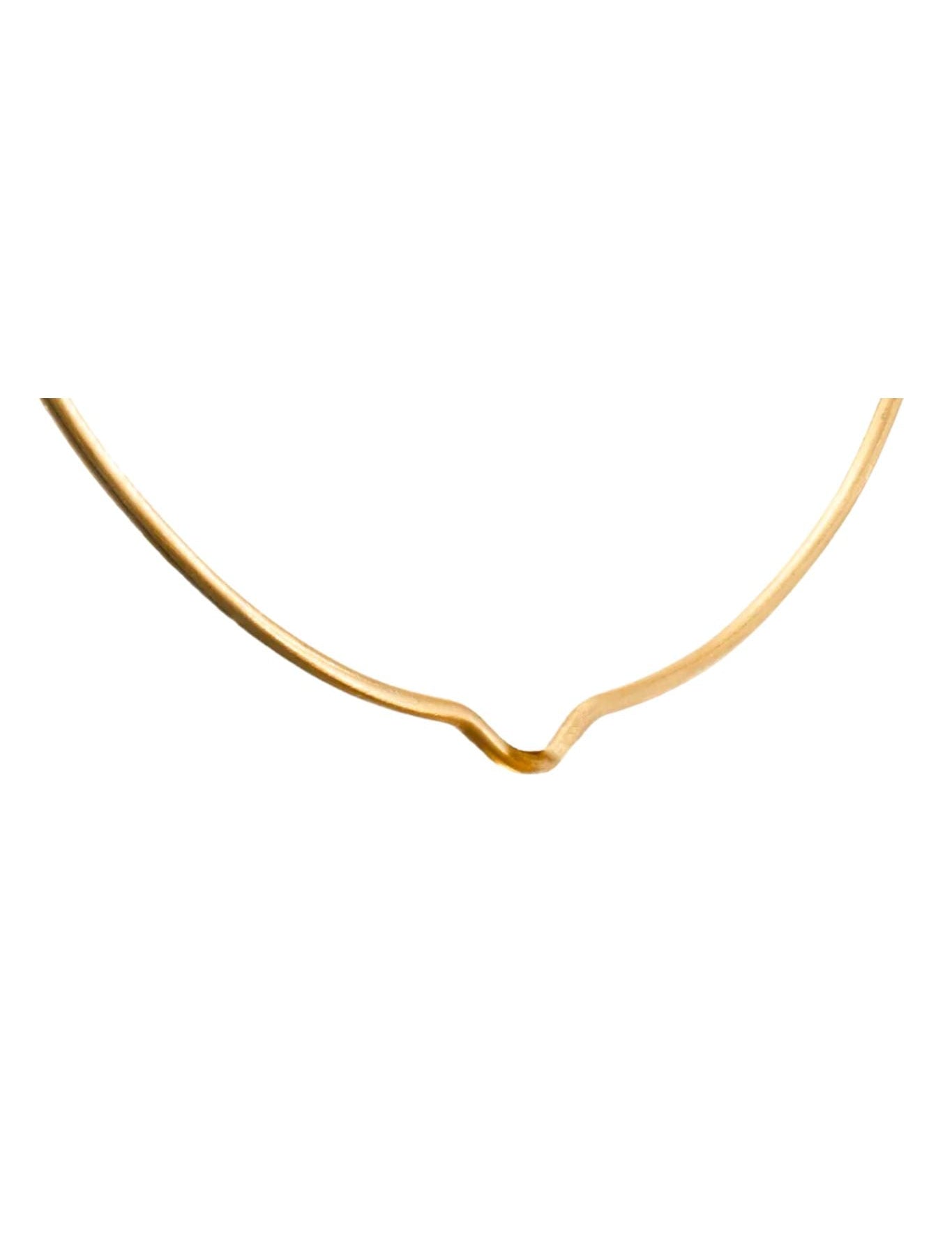 Daria de Koning Gold Torque Choker - Vermillion