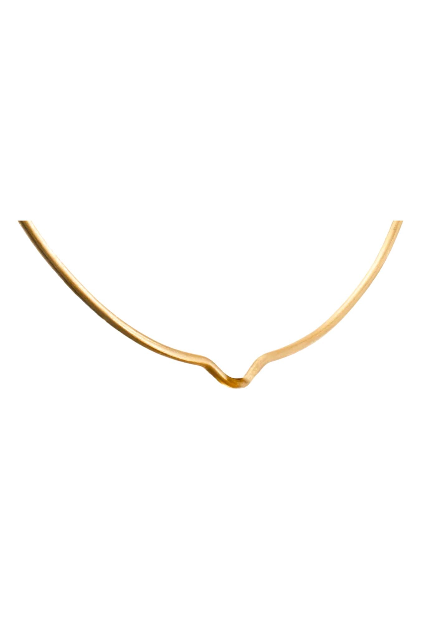 Daria de Koning Gold Torque Choker - Vermillion