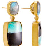 Daria de Koning Green/Black Earrings - Vermillion