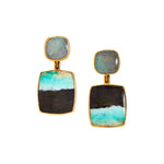 Daria de Koning Green/Black Earrings - Vermillion