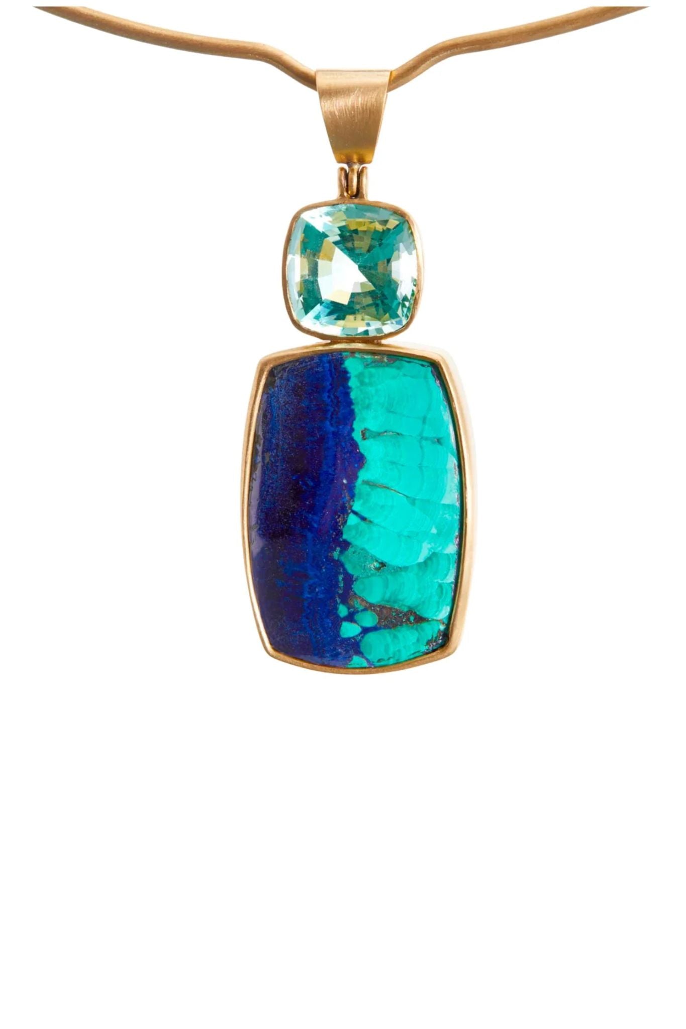 Daria de Koning Green/Blue Pendant - Vermillion