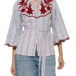 De Castro Delirio Blouse - Vermillion