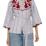 De Castro Delirio Blouse - Vermillion